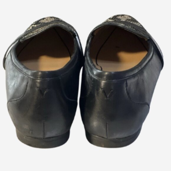 Vionic Savannah Flats Shoes Boa Leather Women Size 6.5 Black 1/2" Heel Slip On - Picture 5 of 5